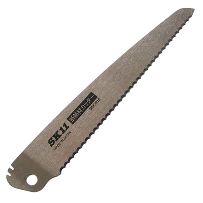 SK11 SDCB-210 Insulation Cutter Replacement Blade 210mm High Carbon Steel for Smooth and Precise Cuts, Nickel-Plated Surface