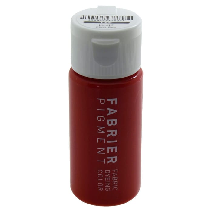 Seiwa Fabrier Clear Red 35ml Water-Based Acrylic Resin Pigment Leathercraft Fabric Color Dye, for Leather Painting