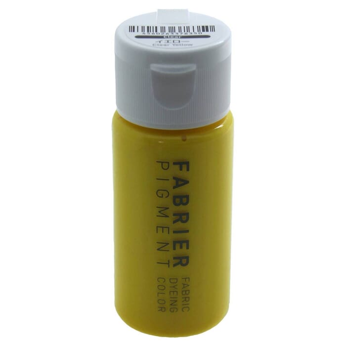Seiwa Fabrier Clear Yellow Paint 35ml Water-Based Acrylic Resin Pigment Fabric & Leathercraft Color Dye, for Leatherwork Painting
