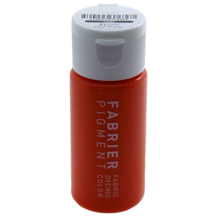 Seiwa Fabrier Clear Orange Dye Pigment Leathercraft Fabric Dyeing Color 35ml Leather Paint, for Leatherwork Painting