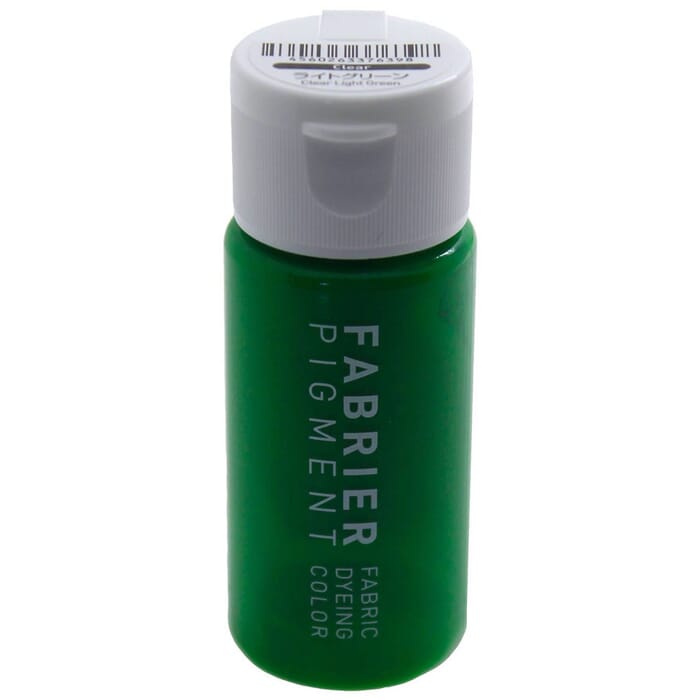 Seiwa Fabrier Clear Light Green Leathercraft Dye Acrylic Resin Pigment 35ml Leather and Textile Paint, for Leatherwork