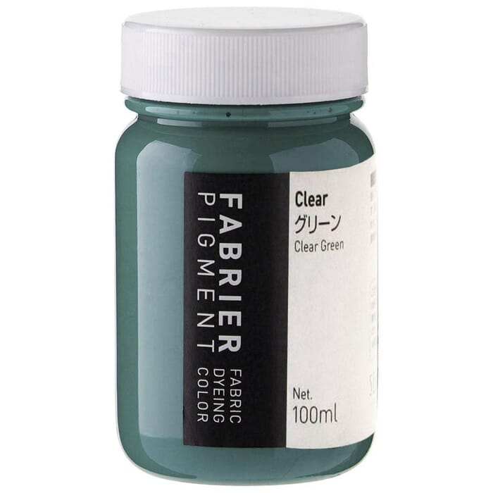 Seiwa Fabrier Clear Green Color Paint Leathercraft Fabric Dyeing Water Based Acrylic Resin Pigment 35ml & 100ml